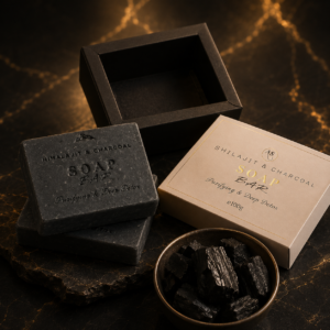 Revitalise Your Skin with Our New Shilajit Soap (e.120g) – A Natural Cleanser for Radiant, Healthy Skin!