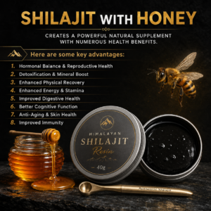 Pure Shilajit with Honey—a potent blend of nature’s most powerful superfoods!